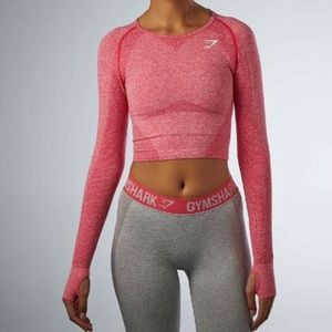 GYMSHARK Seamless Long Sleeve Crop Top